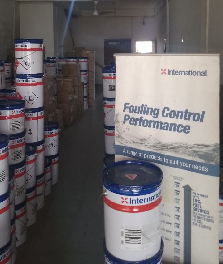International Paint stock at the Yunara office in Batam
